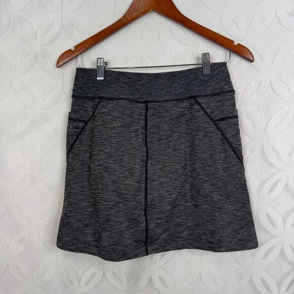 ATHLETA Excursion Skort Skirt Charcoal Gray Size S - Picture 6 of 7